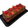 barra de chocolate y fresas